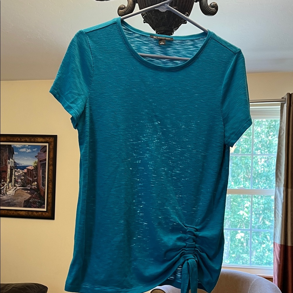 INC International Concepts Teal Short Sleeve Top